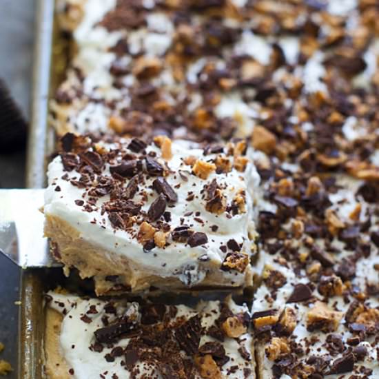 Peanut Butter Slab Pie