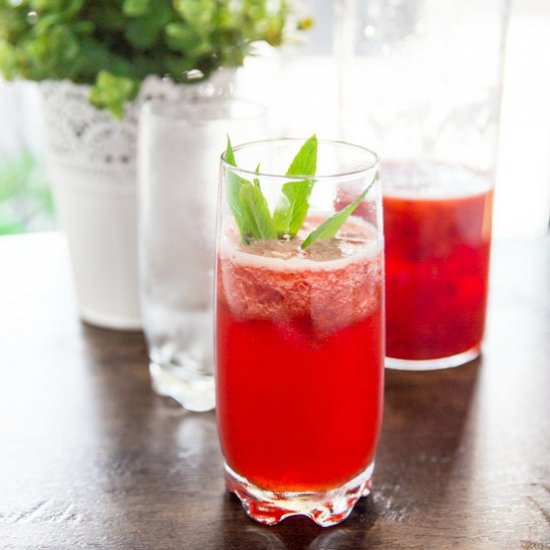 Sparkling Strawberry Punch