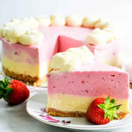 Strawberry Lemon Cheesecake