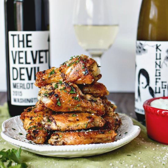 Italian Herb Wings with Gorgonzola