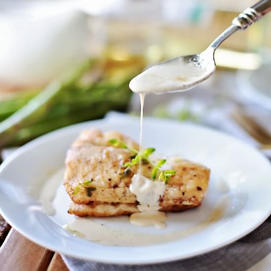 Haddock w/ Butter White Wine Sauce