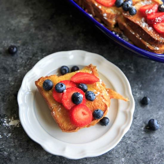 Summer Berry French Toast Casserole