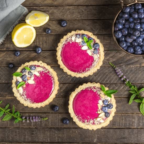 Blueberry-Lemon Curd Tartlets