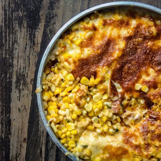 Korean Corn Cheese (Elote Style)