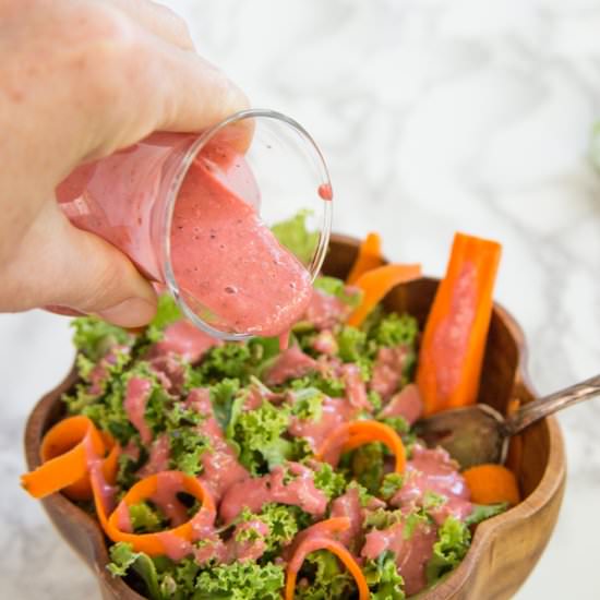 WFPB Strawberry Hemp Dressing