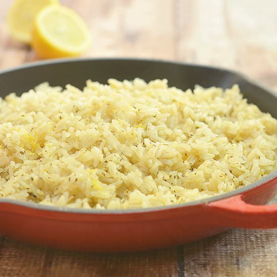 Lemon Pesto Rice