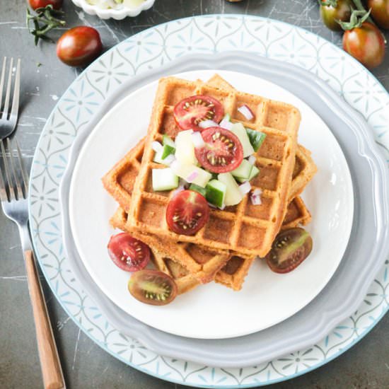 Crunchy Corn Waffles