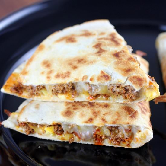 Mexican Breakfast Quesadillas