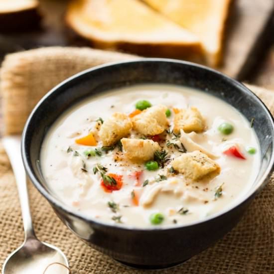 HOMEMADE CREAM OF CHICKEN SOUP