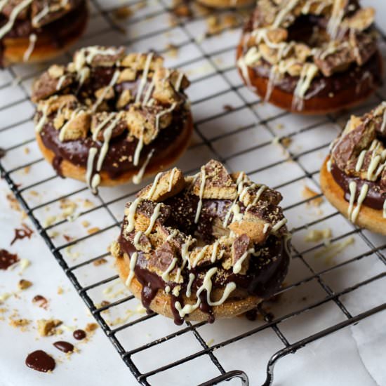 Banana Choc Digestive Doughnuts