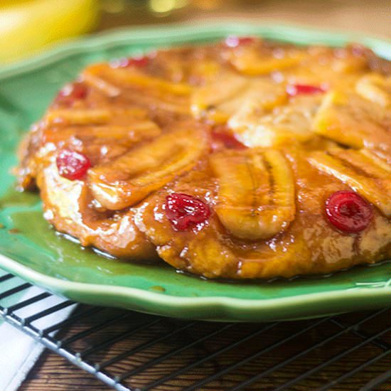Upside Down Banana Cherry Coffee