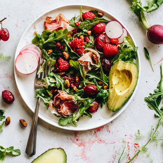 Raspberry Arugula Salad