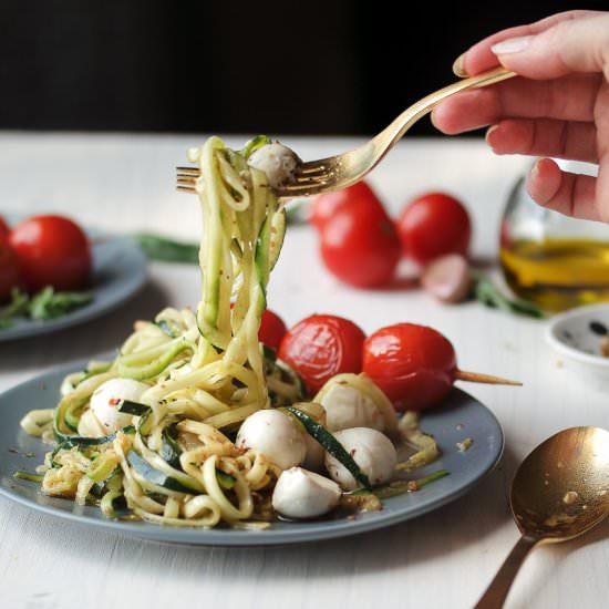 Deconstructed Hemp Pesto Zoodles
