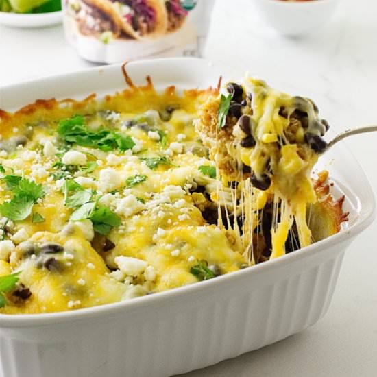 quinoa and black bean casserole
