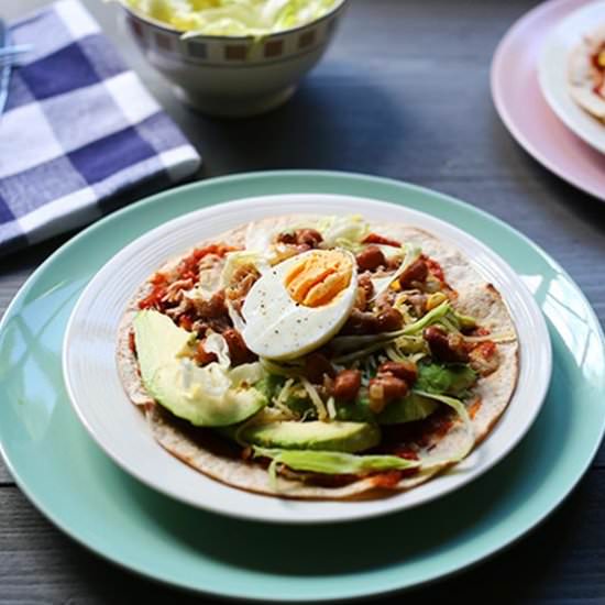 Tortilla Tostada with Tuna