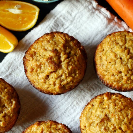Carrot Oatmeal Muffins