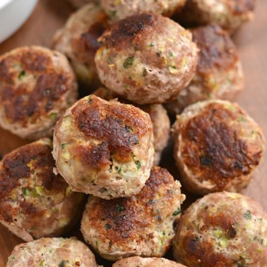 Zucchini Parmesan Meatballs