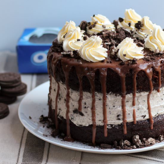 Oreo Cheesecake Chocolate Cake