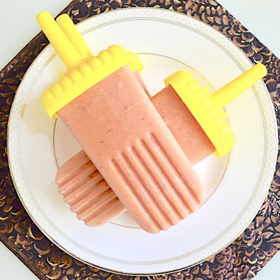 Creamy Peach Popsicles