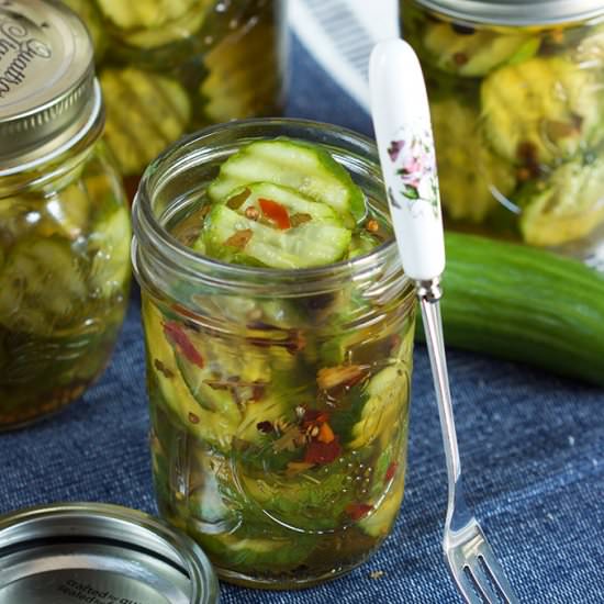 Quick Bread and Butter Pickles