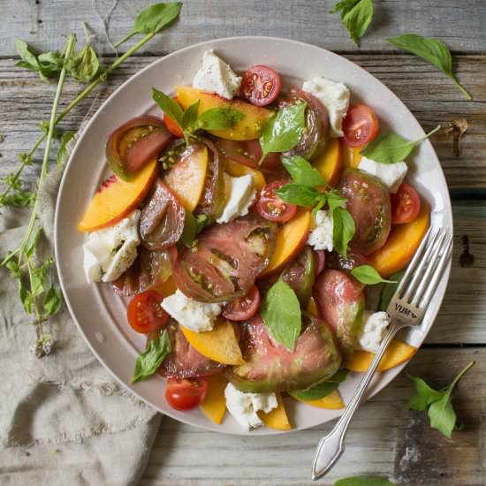 Peach Caprese Salad