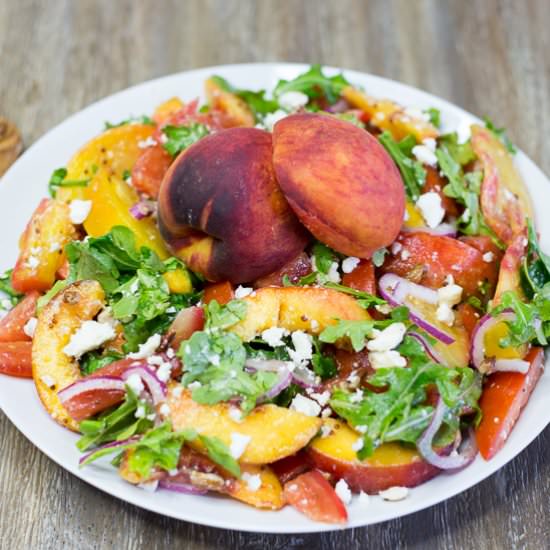 Tomato and Peach Salad