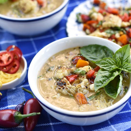 Grilled Summer Corn Chowder