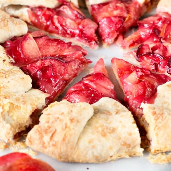 Rustic Pluot Lemon Galette
