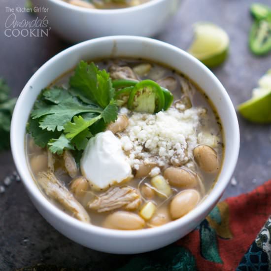 Crockpot White Chicken Chili