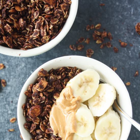 Chocolate Peanut Butter Granola