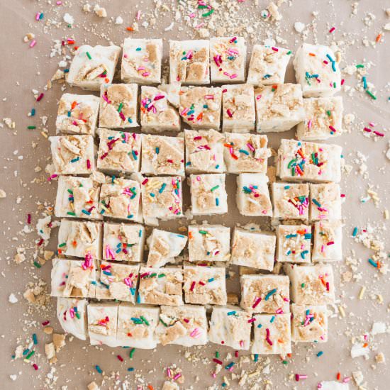 Graham Cracker Funfetti Fudge
