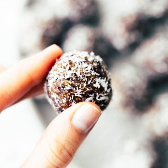 Coconut Apricot Fig Bliss Bites