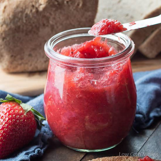 Low Carb Sugar-free Strawberry Jam