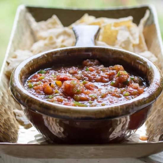 Fire Roasted 15 Minute Salsa