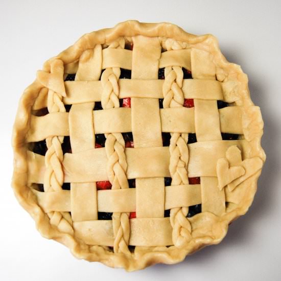Dark Chocolate Berry Pie