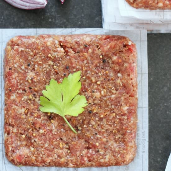 Square Beef Burger Patties