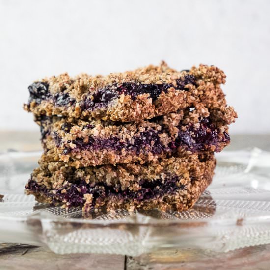 Oat Bran Blueberry Crumble
