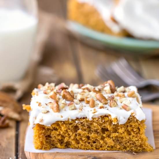 Pumpkin Spice Cake Bars