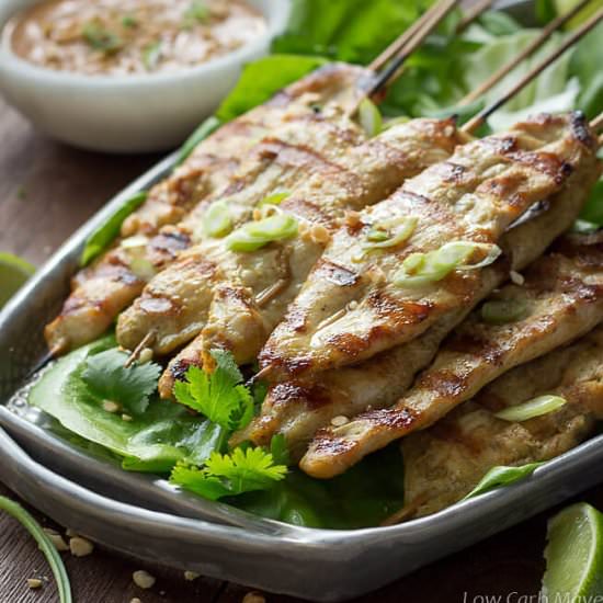 Chicken Satay and Easy Peanut Sauce