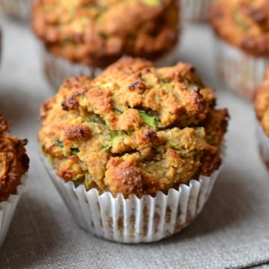 Peanut Butter & Zucchini Muffins
