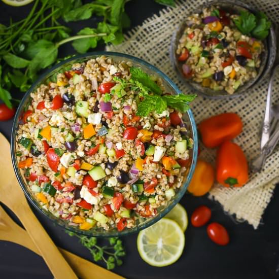 Greek Farro Salad