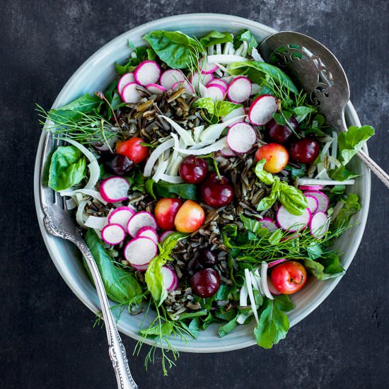Cherry Wild Rice Salad