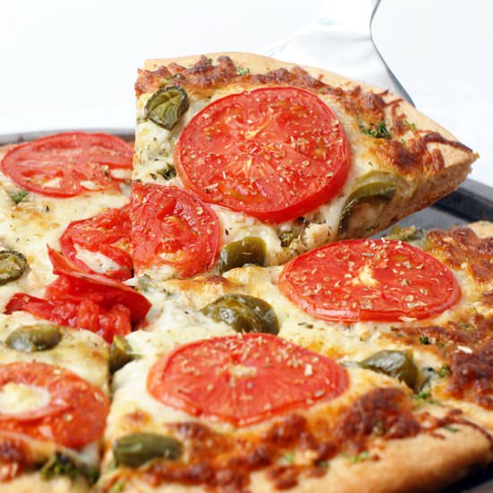 Cilantro Jalapeno Tomato Pizza