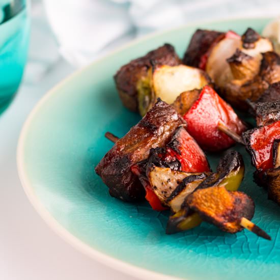Asian Hoisin Beef Kabob Bites