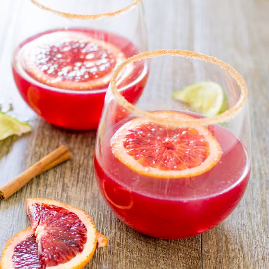 Blood Orange Cinnamon Margarita