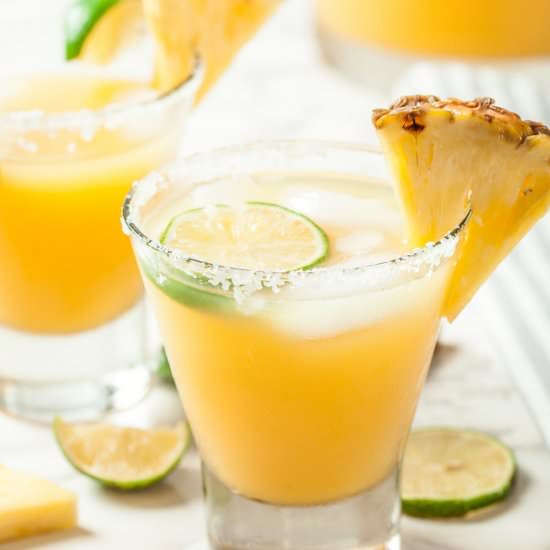 Big Batch Pineapple Margaritas