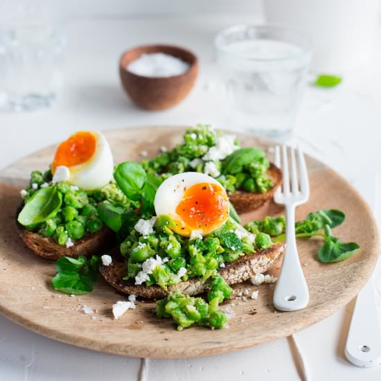 Pea Smash on Toast