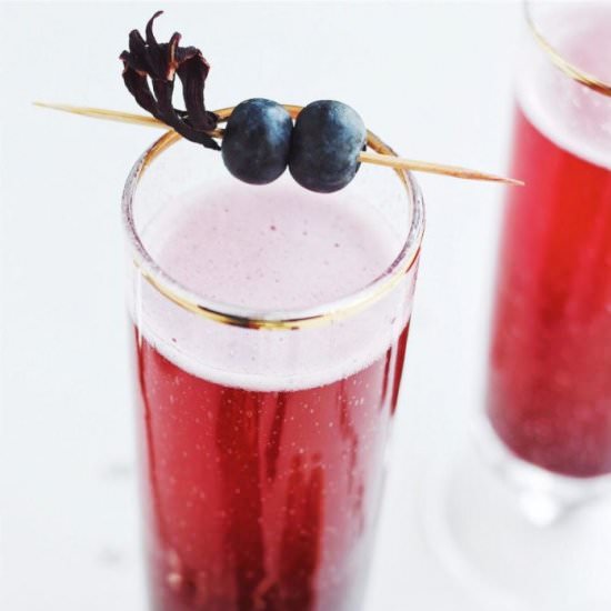 Blueberry Lavender Mimosas