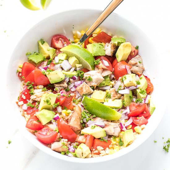 Grilled Chicken Quinoa Corn Salad