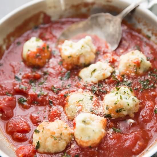 Basil Ricotta Dumplings